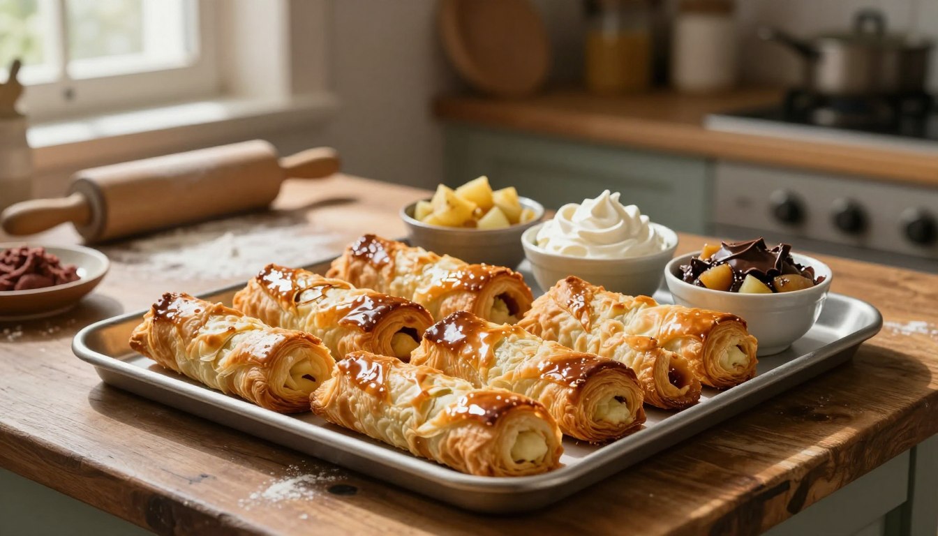 Jak zrobić rurki z ciasta francuskiego