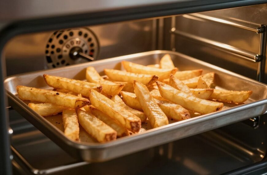 Ile piec frytki w piekarniku, żeby były chrupiące – temperatura, grubość i układ na blasze