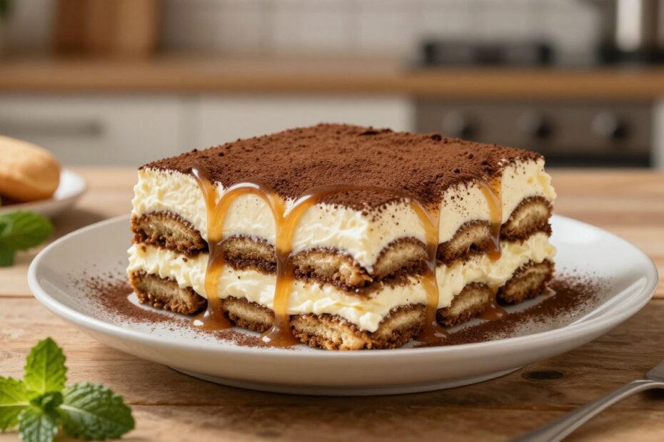 Kajmakowe tiramisu