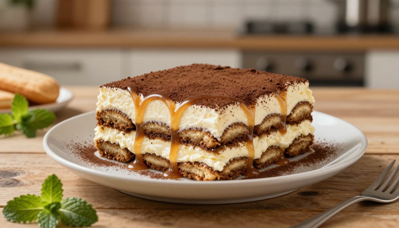 Kajmakowe tiramisu