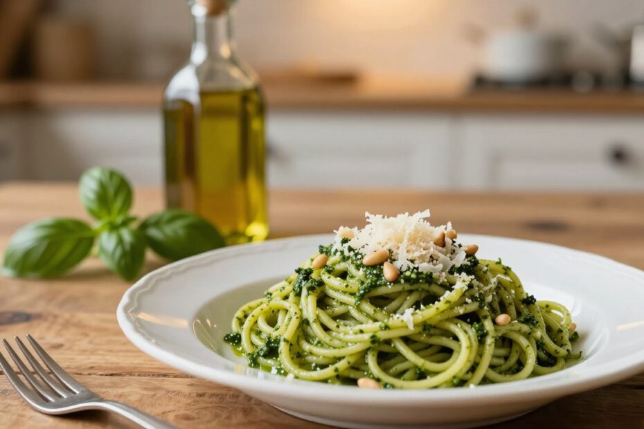 Jak zrobić makaron z pesto